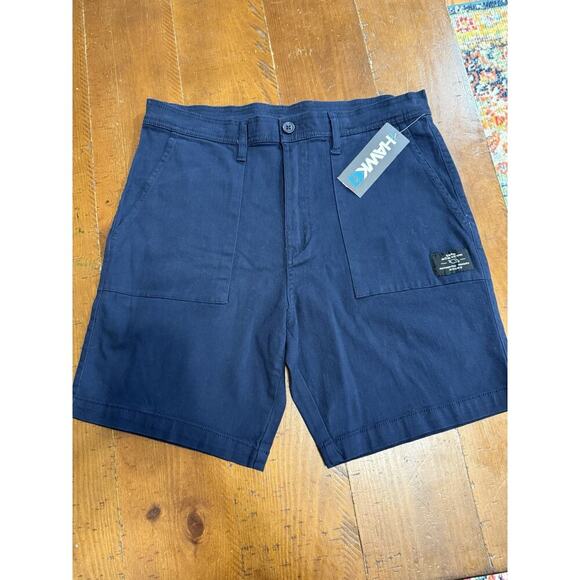 Tony Hawk Men's Navy Twill Street Shorts Pockets Skater Size 34 8" HMS3381 NWT - Picture 1 of 7
